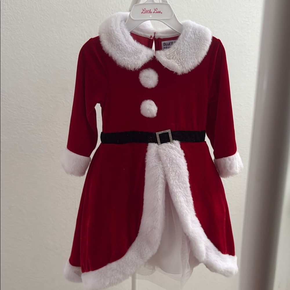 Little Lass Red Santa Dress Costume